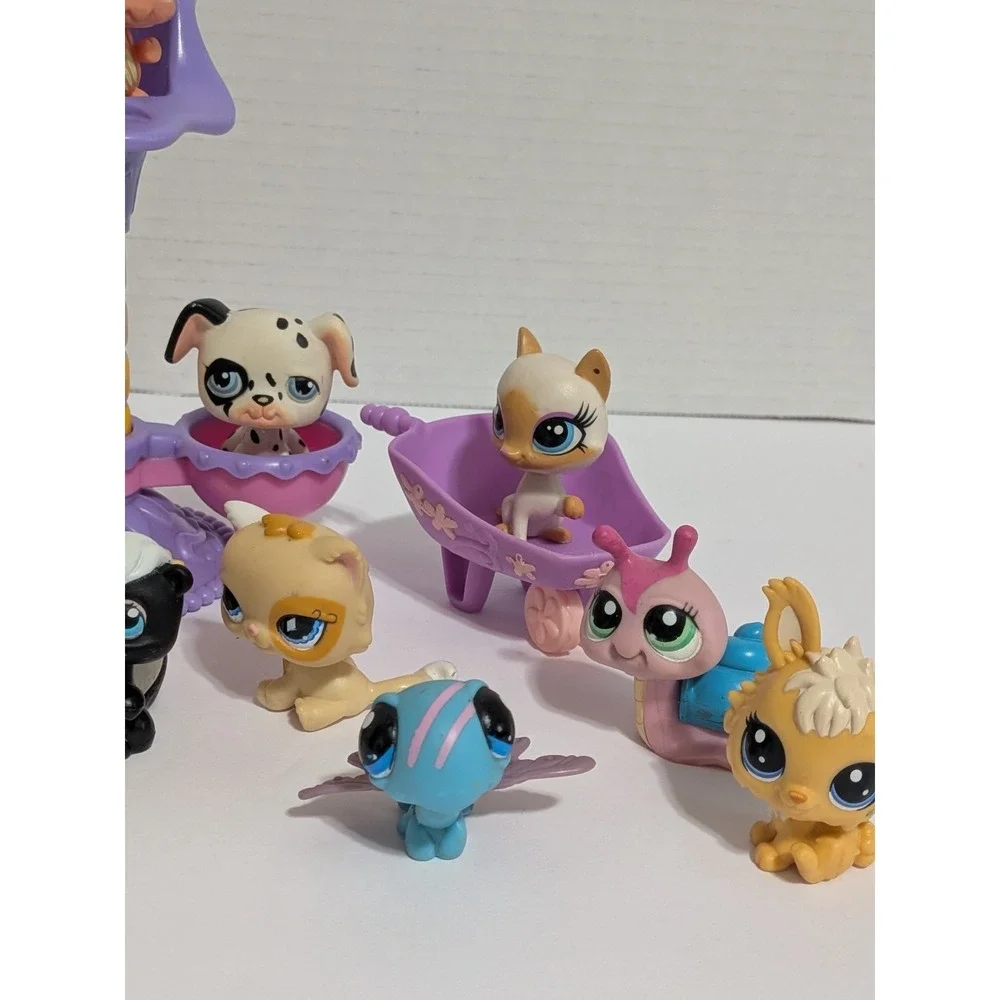 Littlest Pet Shop Lot Pets & Accessories Cats Dogs Bird Bugs Some Y2k  13 Lps